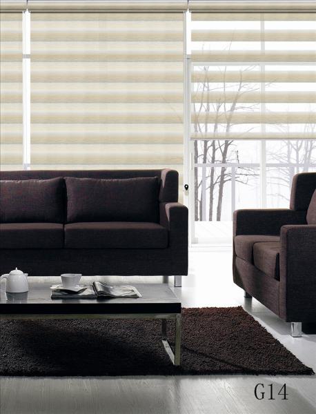 Quality 100% Polyester High Quality Indoor zebra blinds blackout Customized size for sale
