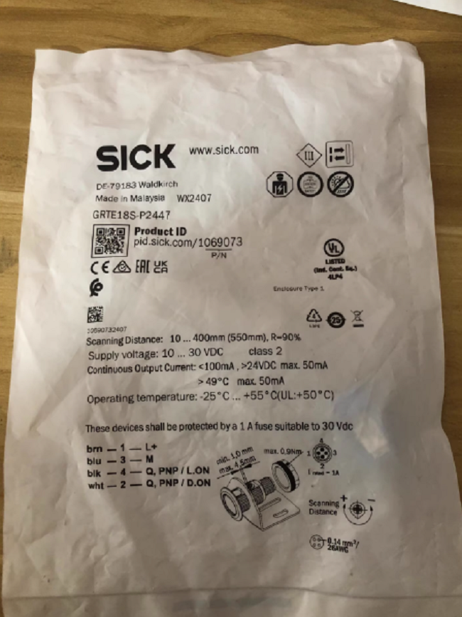 GRTE18S-P2447 SICK 1069073 High-performance Diffuse Reflection Photoelectric Sensor