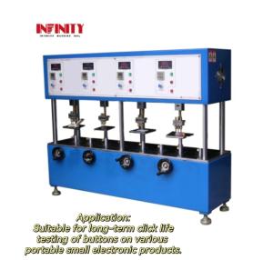 China Four Stations Mechanical Button Testing Machine For Mobile Phone Button Life Test on sale