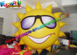 China Sun Inflatable Advertising Model , Yellow Inflatable Helium Balloon For Festival wholesale