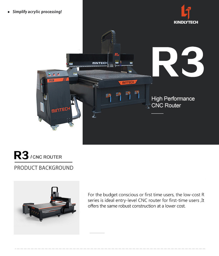 10m/Min ATC CNC Router , 5500W CNC Acrylic Cutting Machine
