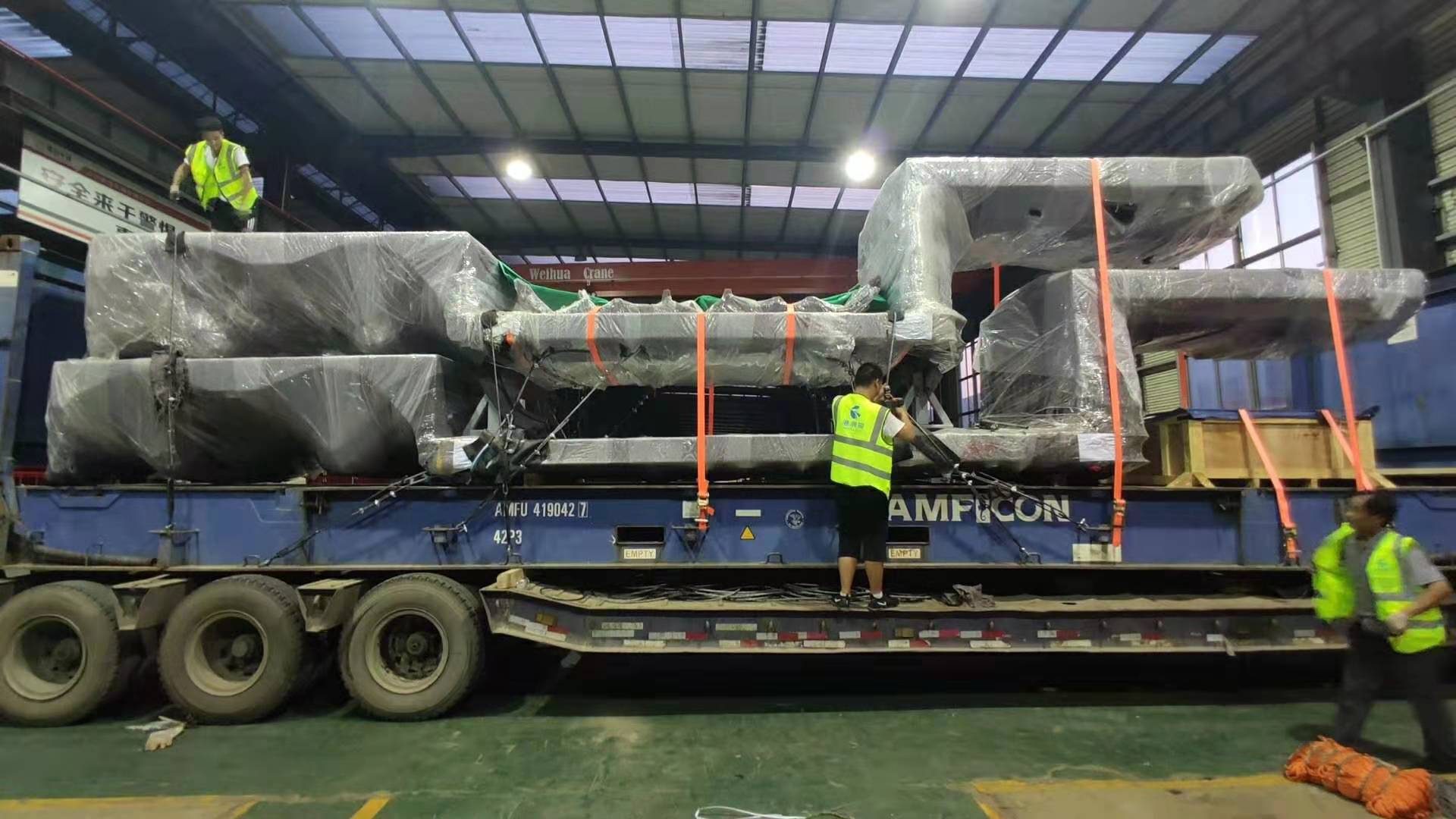 Semi-Trailer Hydraulic Axis Steerable Cast Semi Trailer for Multi Axles Bridge Girder Transport