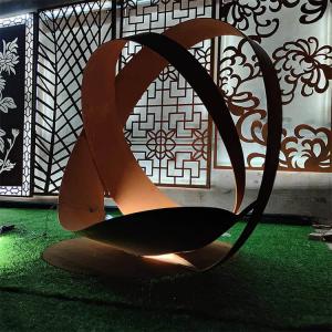 China Rustic Art Design Corten Metal H 1500mm Sculpture Yard Art wholesale