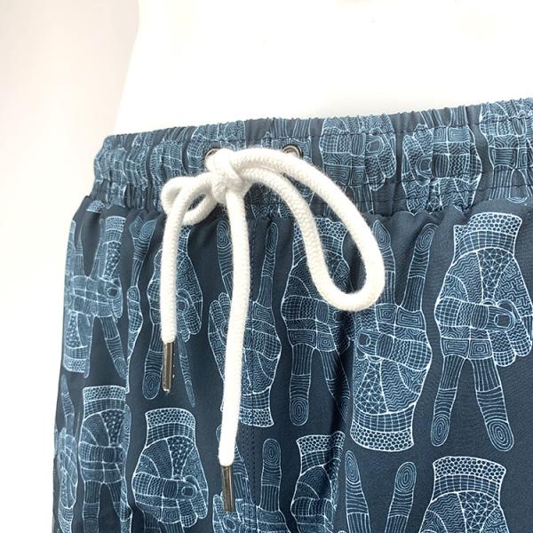 Stylish Mens Hawaiian Printed Board Shorts Surf No Fading Custom Design