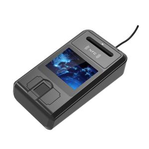 China Multi Touch Screen Single Suprema Biometric Contact Card Reader 1000mAh wholesale