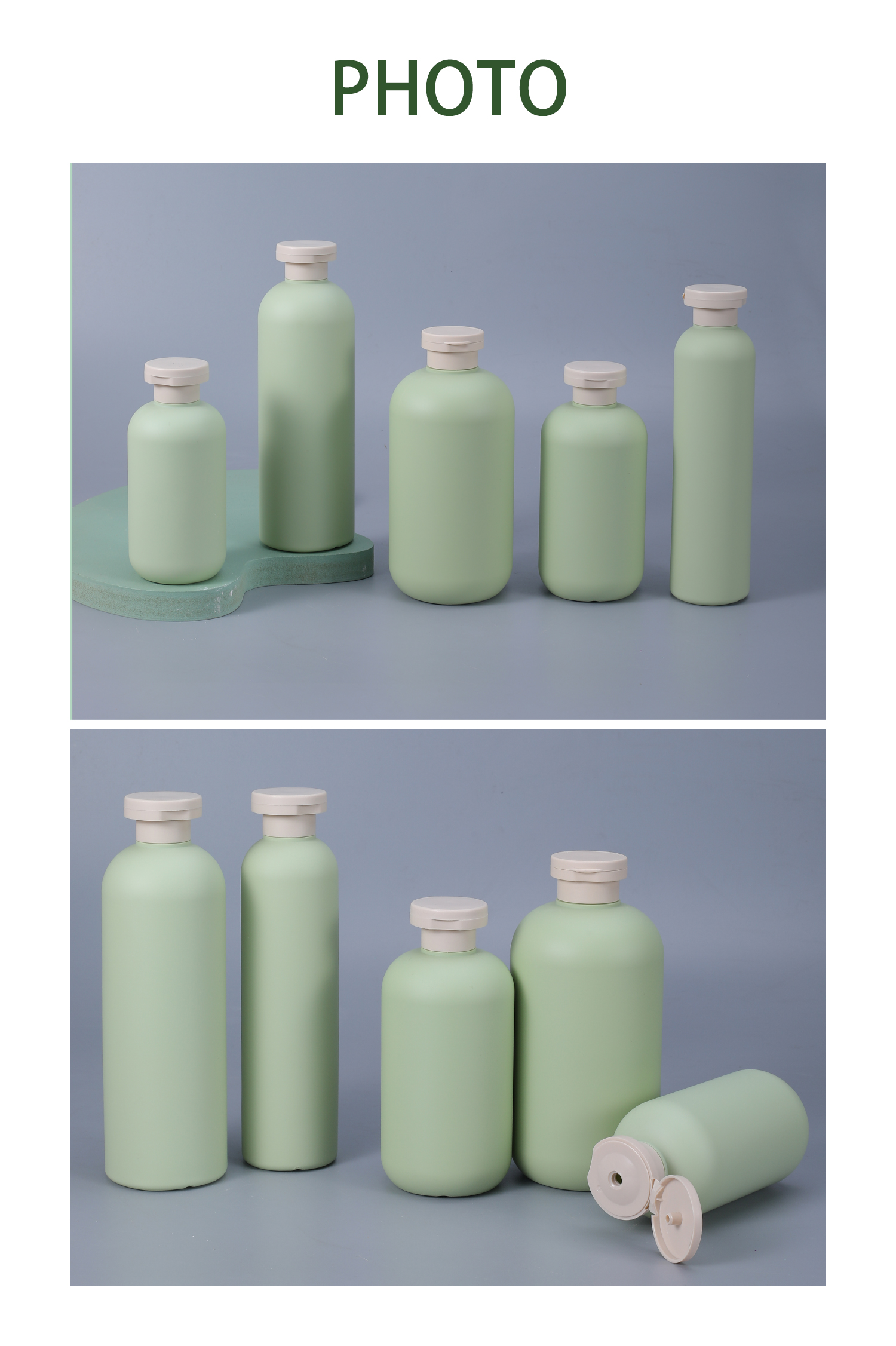Squeeze Soft Touch Empty Shampoo Conditioner Bottle for Body Lotion Hand wash Cleanser Skin Care Packaging