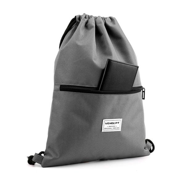 Lightweight Polyester Drawstring Backpack Water Resistant With Adjustable Straps