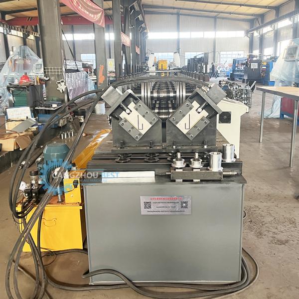 High Speed Flying Cutting Double Line U&C Steel Profile Making Roll Forming Machine