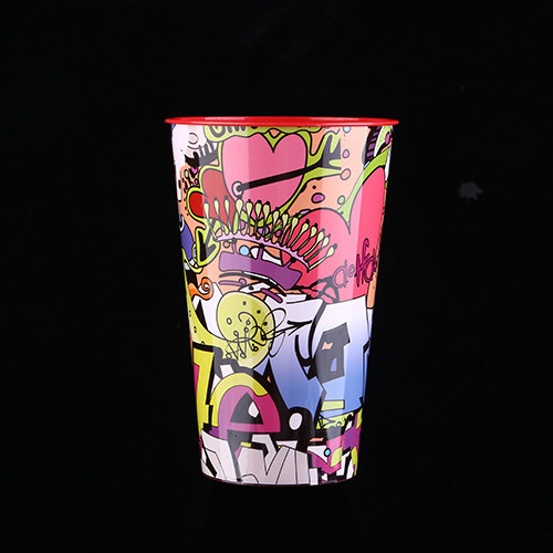 3D Lenticular Plastic Juice Cups 360Ml , Imprintable Plastic Cups 12oz