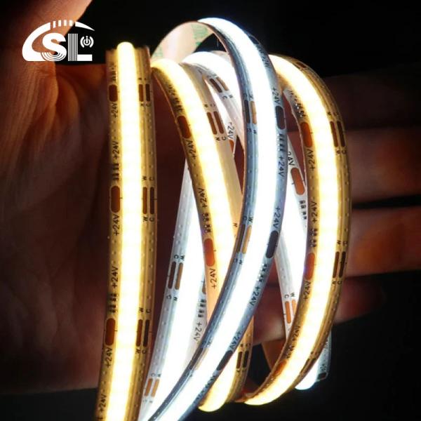 3000k 4000k 6500k CCT 3 Dimmable Cob Led Strip Light For Kitchen Cabinet Waterproof IP20