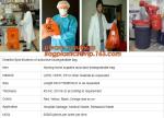 LDPE drawstring type biohazard waste garbage bag, HDPE drawstring type biohazard