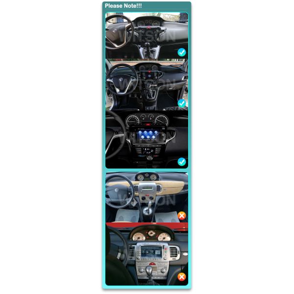 7" Screen OEM Style without DVD Deck For LANCIA Ypsilon Chrysler Ypsilon 2011-2020 Car Multimedia Stereo GPS CarPlay Player