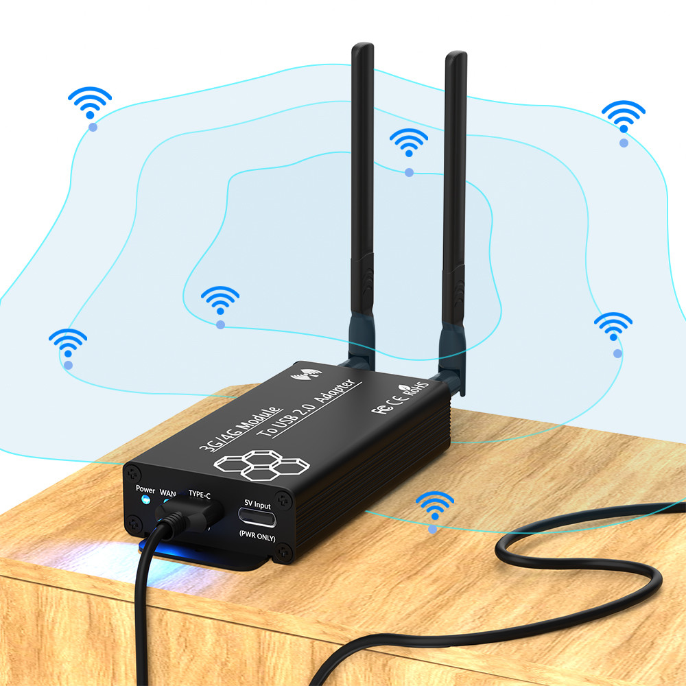 4G Wireless Mini PCI-E To USB 2.0 TYPE C Adapter ODM