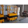 Buy cheap Long Using Period Mini Mobile Scissor Lift With 200Kg Loading And Yellow Color from wholesalers