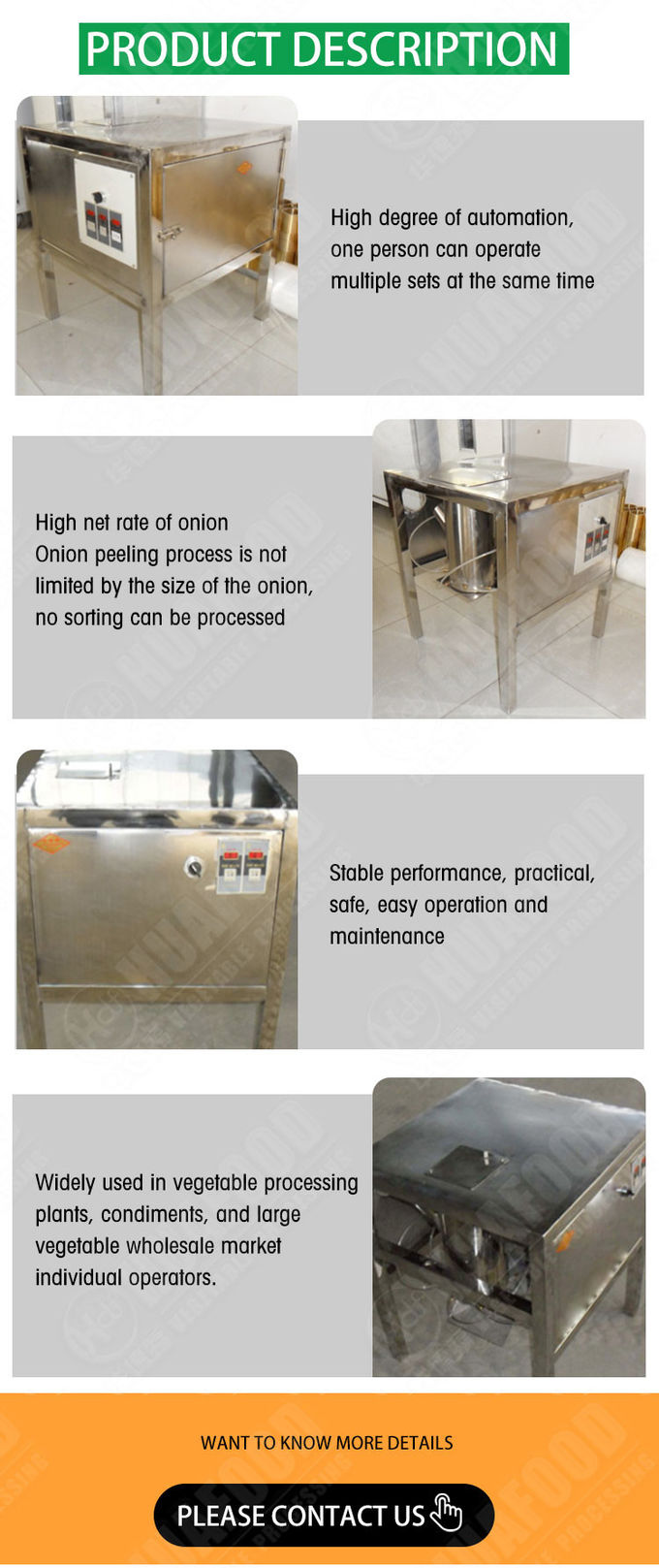 Home Use Automatic Onion Peeling Machine 100w Onion Skin Peeler Removing Machine
