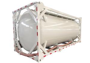 China 20FT Bulk Tank Container 22CBM Cement Tank Container With Fluidization wholesale