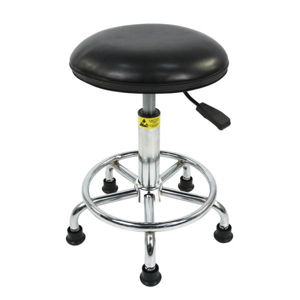 Quality Customizable 20 Inches PU Leather Chairs Antistatic Lab Chair 300lbs for sale
