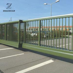China Modern Automatic Steel Fence Gate with PVC Coated Surface Treatment wholesale