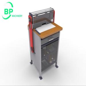 China Semi Automatic Paper Punching And Binding Machine SPM450 for double wire closing and paper punching on sale