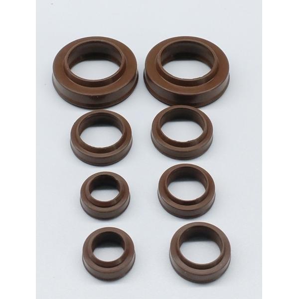 FKM VITON Material Pneumatic Cylinder Rod Dust Seal Wiper Ring PDU Type Brown