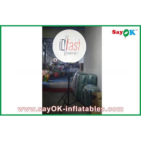 1.5m Outdoor Inflatable Standing Light Balloon with Print for Advertising