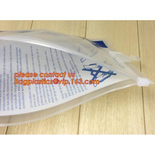 Custom Hanger Plastic Apparel Packaging Bags OEM Biodegradable Cloth Packing Zip lockk Clothing Self Seal Garment bagease