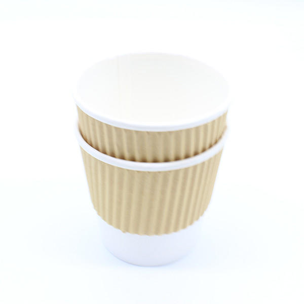 Single Wall Coffee Paper Cup Insulated Disposable Coffee Cups ISO9001