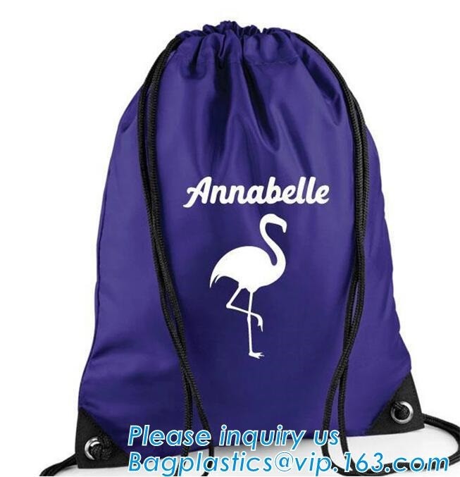 Cheap Custom Wholesale Promotion Canvas Cotton Drawstring Bag, Waterproof Mini Nylon Polyester Drawstring Bag bagplastic