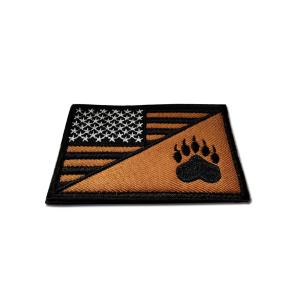 China Full Embroidered Hat Patches Polyester Threads Material For Military wholesale