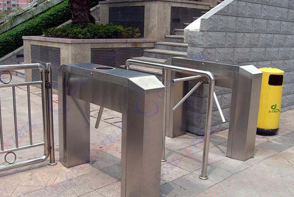 Quality LED Indicate Access Control Tripod Turnstile Gate / CE Waist Height Turnstiles for sale
