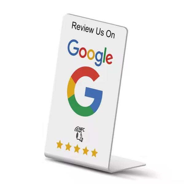 Quality Customizable Google Review Stand NFC Table Stand Display 13.56MHz for sale