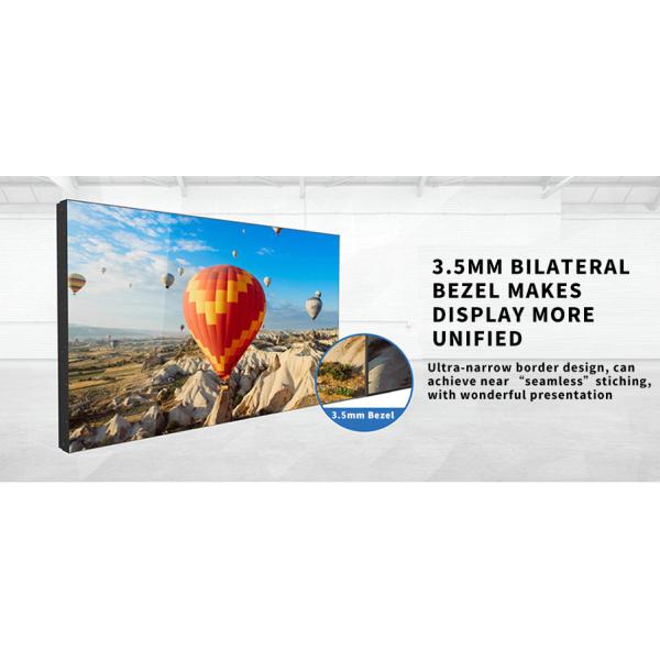 55 inch Advertising Display 500cd / m2 LCD Splicing Screen 4K LCD Video Wall