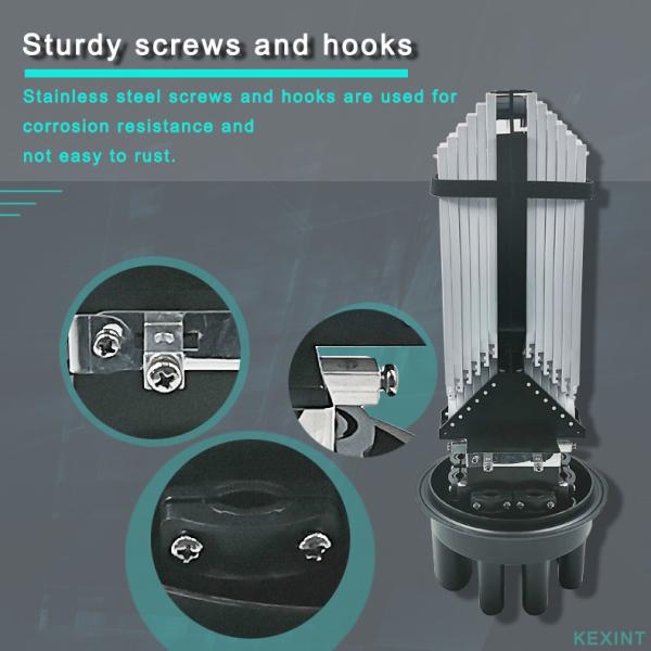 Waterproof IP68 576 Core FTTH Dome Fiber Optic Closure Telecom Operators