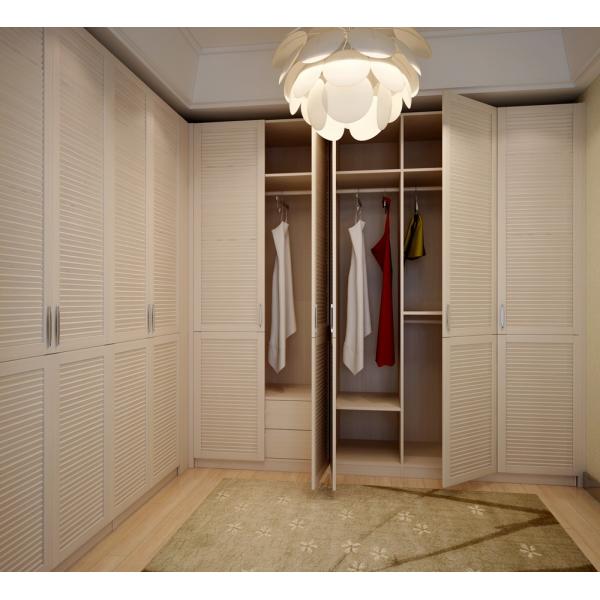 Modern Swing Door Modular Wardrobe System Closet Crafted Lacquer