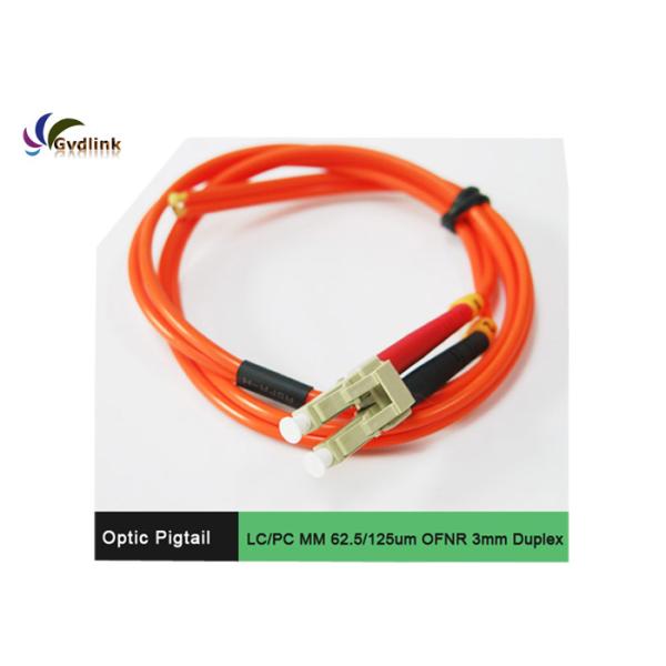 62.5/125um 3mm Optic Pigtail LC MM Patch Cord