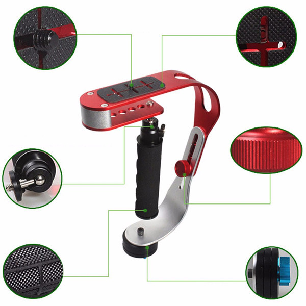 Professional Mini Handheld Stabilizer Hole Camera Steadicam For Canon Nikon Sony GoPro Hero 4 3 SJ4000 Phone DSLR DV