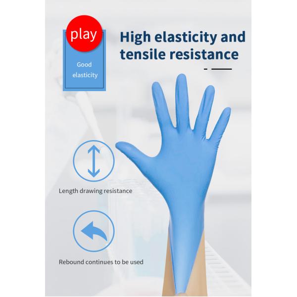 Puncture Proof 15 Mil Disposable Nitrile Gloves Powder Free