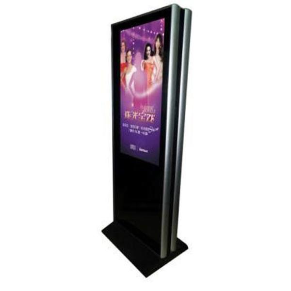 4G Network 43'' AD Kiosk Floor Standing LCD Advertising Display 1920x1080 / 3840x2160