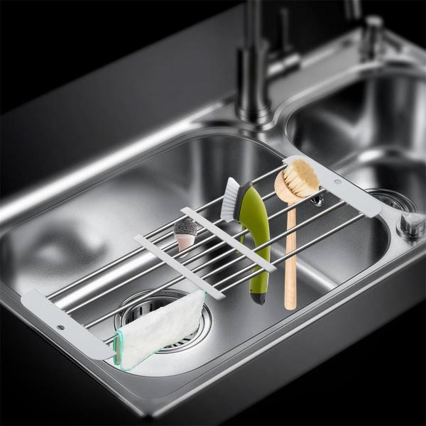 Quality Extendable Home Storage Organization Draining Rack Drip Line Draining Gutter for sale