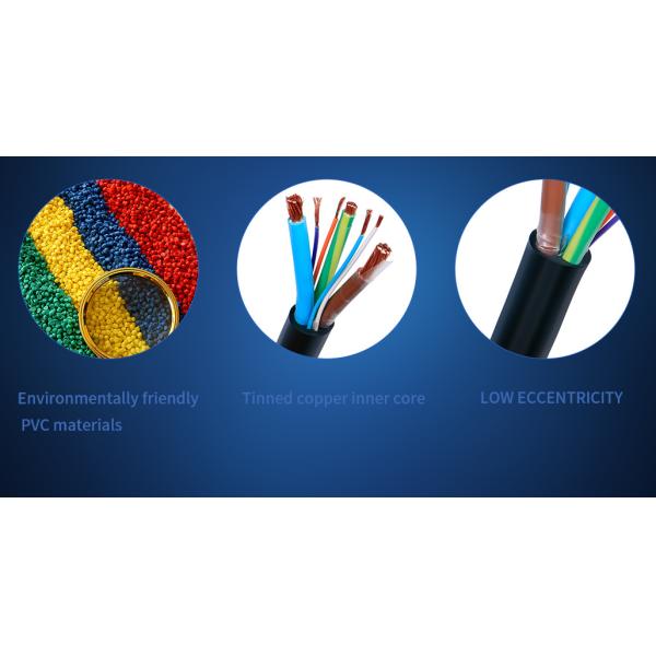 PVC Insulation Material ISO9001 Multi Core Shield Control Cable UL2464 Electric Cable Shielded multi-core wire