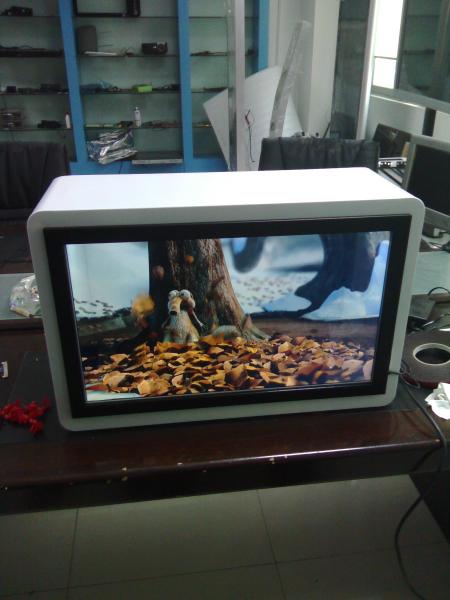 Quality Commercial 22inch Transparent LCD Display Advertisng Screen With Dynamic Video for sale