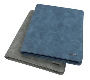 Multipurpose Leather Binder Portfolio , Portable Zipped Conference Folder