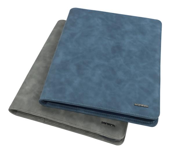 Quality Multipurpose Leather Binder Portfolio , Portable Zipped Conference Folder for sale