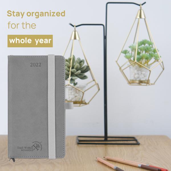 80GSM Ink Resistant Ivory Paper Planner FSC Certified Grey Softcover