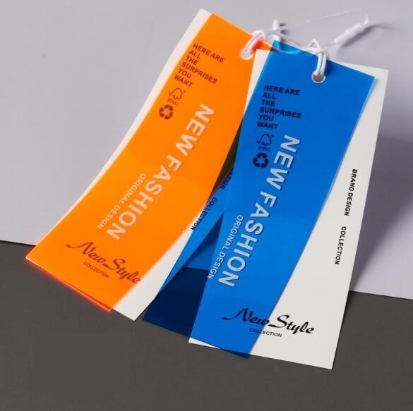 Quality EVA Paper Printed Hang Tags With String Silk screen printing for sale