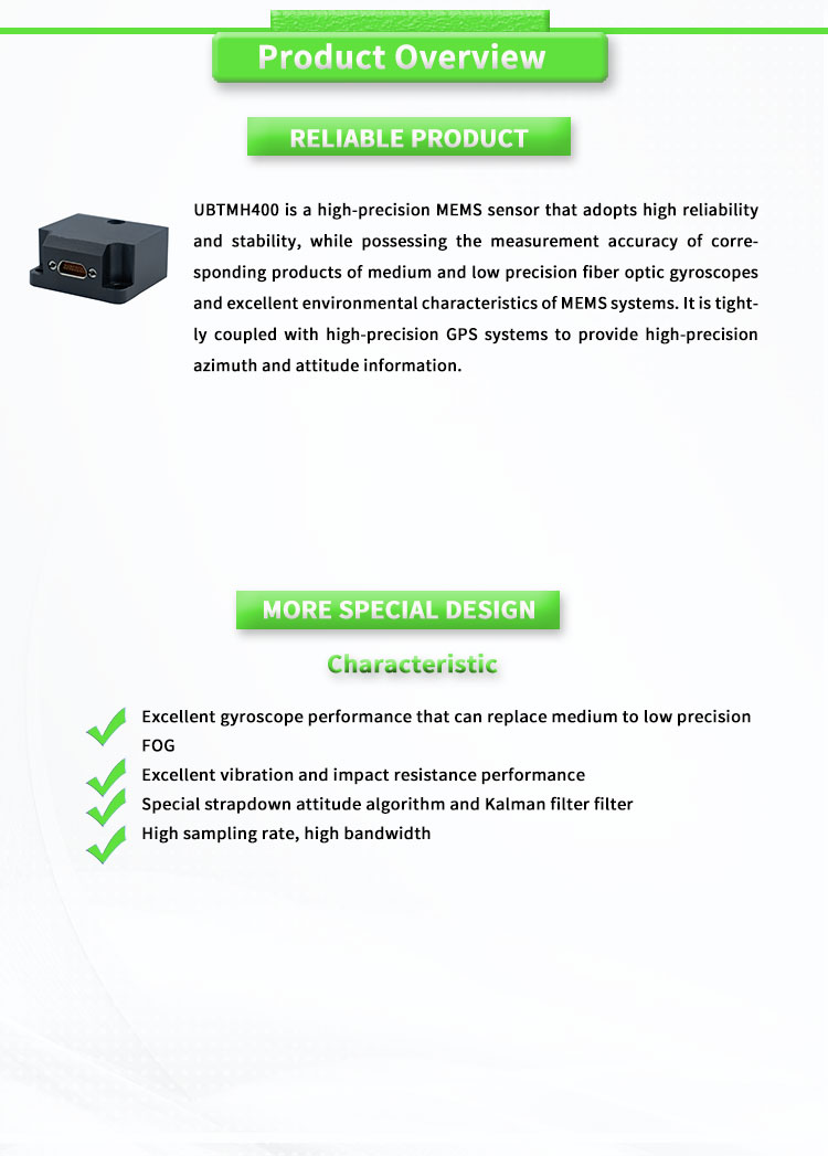 Fibre Optic Gyroscope Sensor For Stable Attitude Navigation On UBTMH400Y Antenna