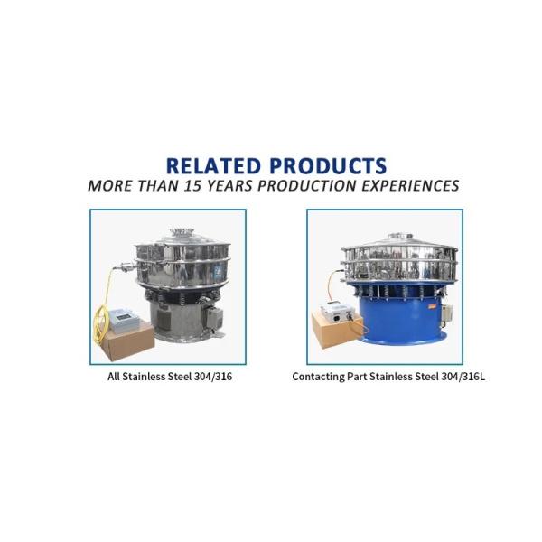 SUS304 Ultrasonic Vibrating Sieving Machine Fine Powder Vibration Separator