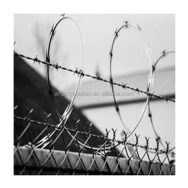 Quality Double Twist PVC Barbed Wire Razor Wire at Affordable for 7.5cm-15cm Barb Distance for sale