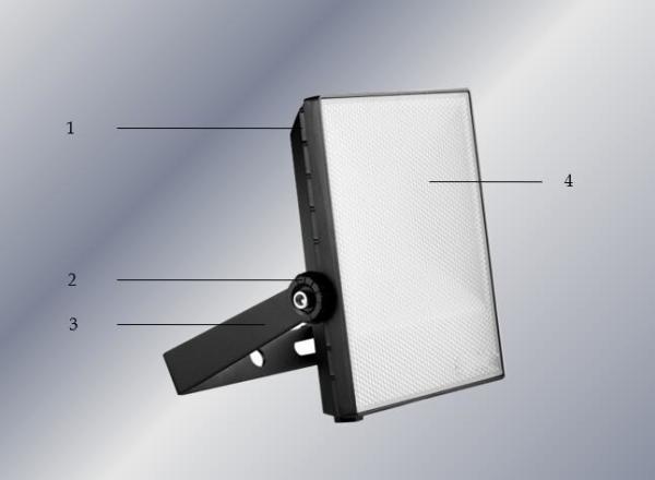 Ip65 Led Spot Flood Lights / Square Flood Light For Building 100 - 277v Input