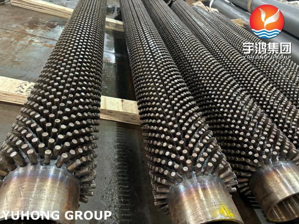 Quality ASTM A106 Gr.B Carbon Steel Studded Fin Tube Used In Radiant Coil  And  Raffinate Oild for sale